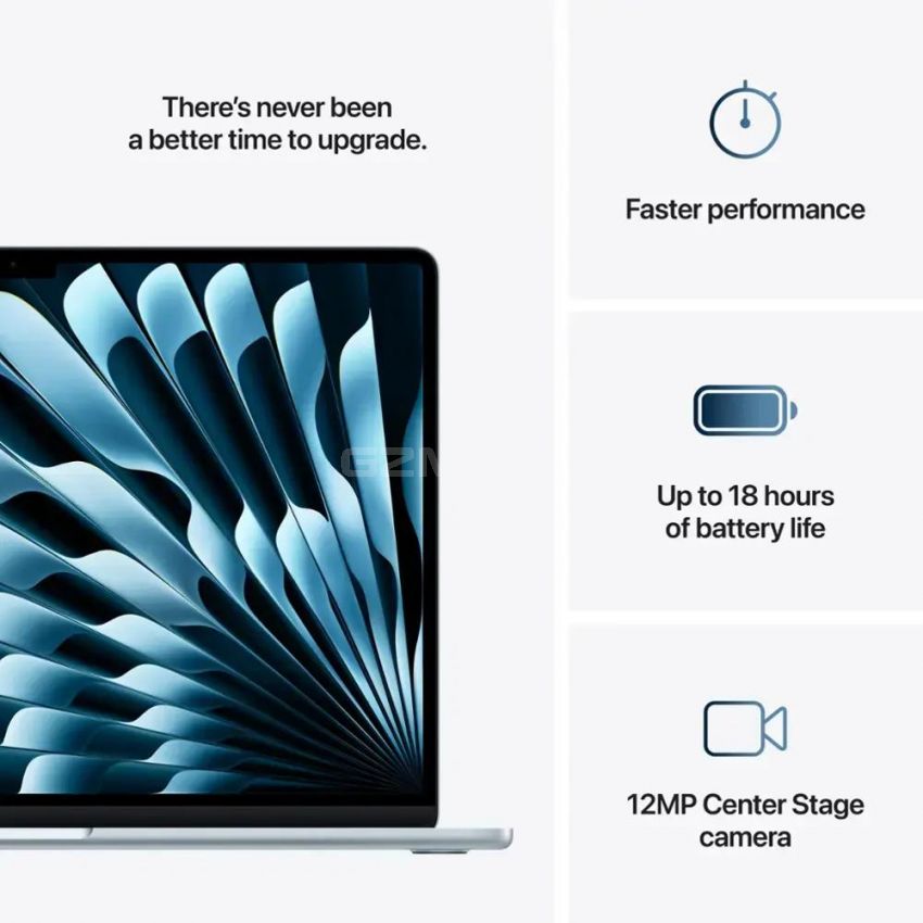 Apple - 15-inch MacBook Air M4 chip 512GB SSD 24GB Memory 10-Core CPU 10-Core GPU Built for Apple Intelligence - Sky Blue