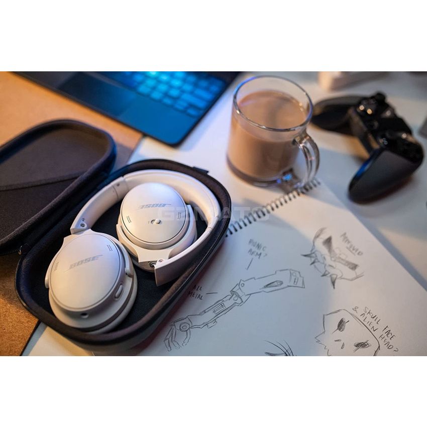 Bose QuietComfort 45 Bluetooth Wireless Noise Cancelling Headphones - White Smoke