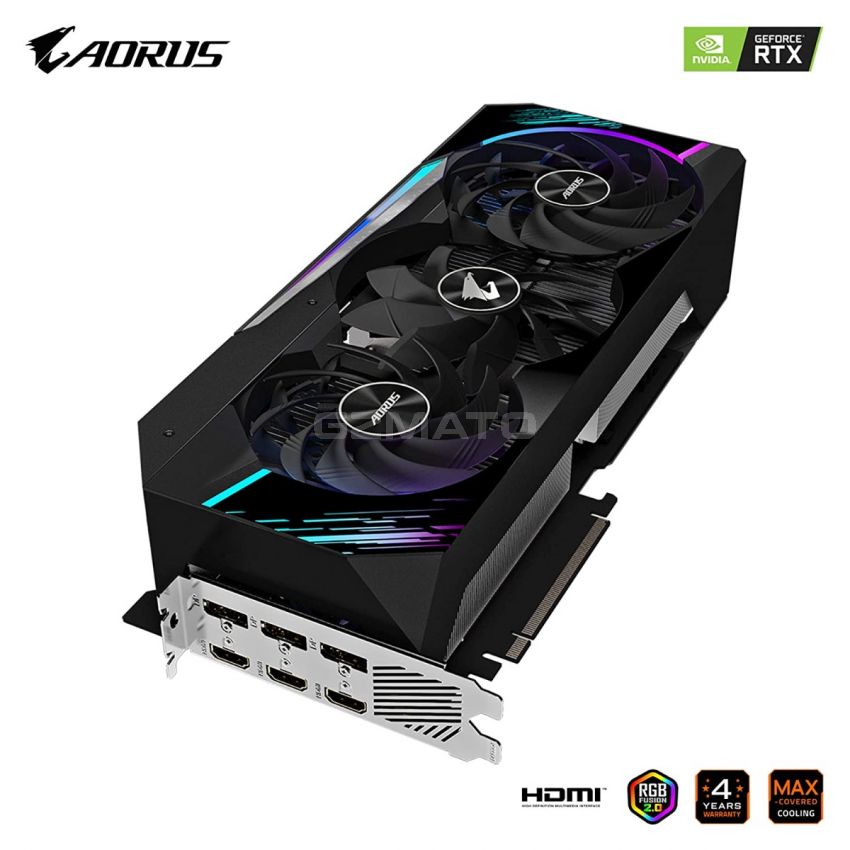 Gigabyte Nvidia GeForce RTX 3080 AORUS Master 10GB GDDR6X Graphics Card (GV-N3080AORUS M-10GD)