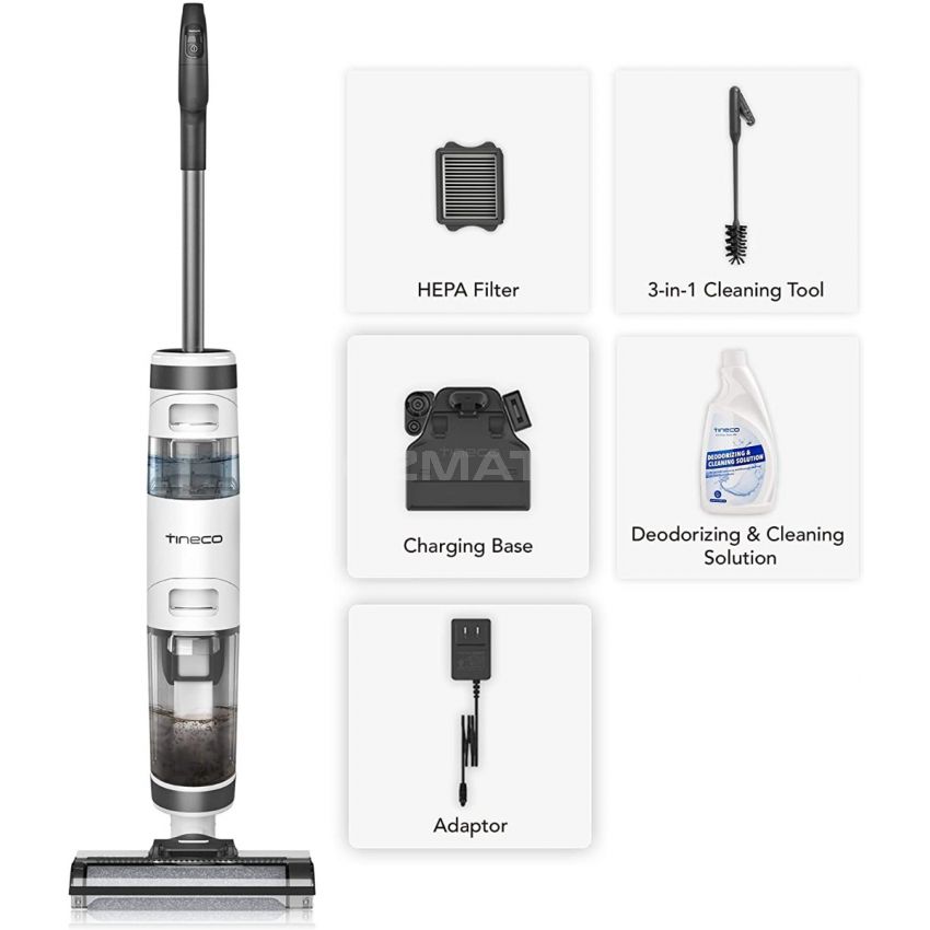 Tineco Cordless Wet Dry Vacuum Lightweight Handheld Vacuum Cleaner Floor Washer for Hard Floor FW25M-01