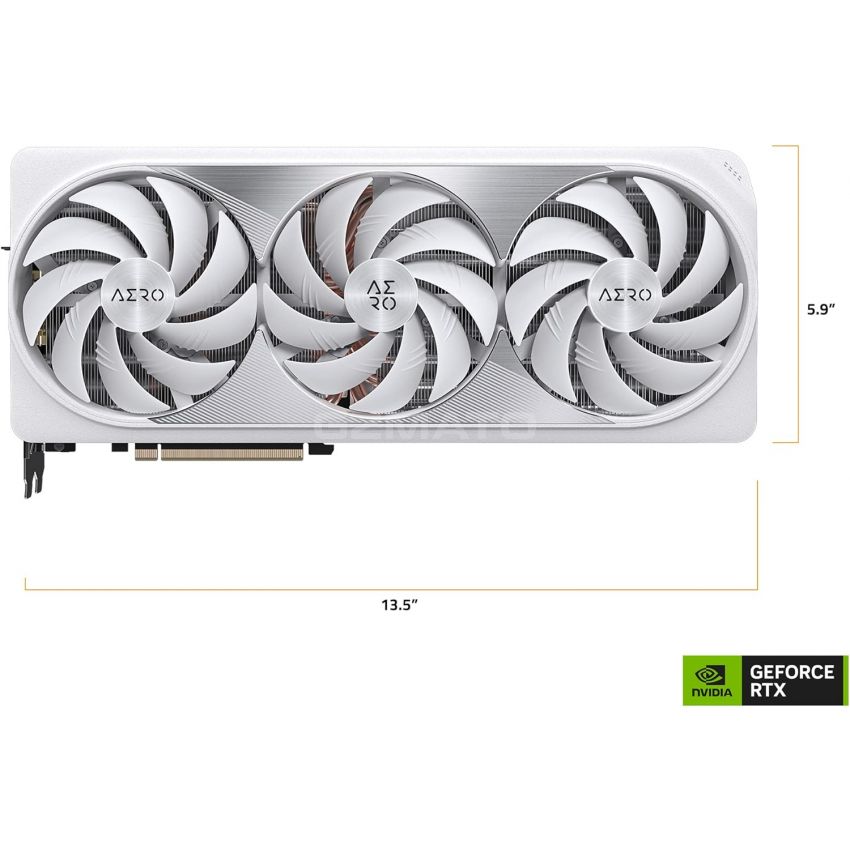 GIGABYTE GV-N4080AERO OC-16GD GeForce RTX 4080 16GB AERO OC Graphics Card, 3X WINDFORCE Fans, 16GB 256-bit GDDR6X, Video Card