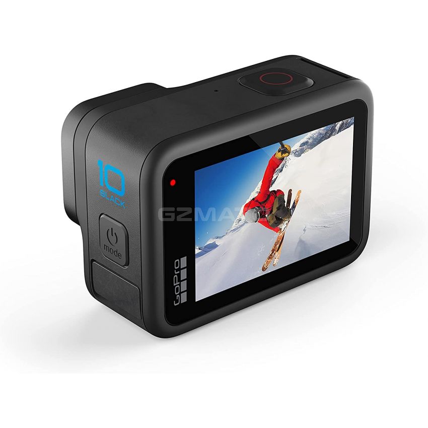 GoPro HERO10 Black - Waterproof Action Camera with Front LCD and Touch Rear Screens, 5.3K60 Ultra HD Video, 23MP Photos, 1080p Live Streaming, Webcam, Stabilization