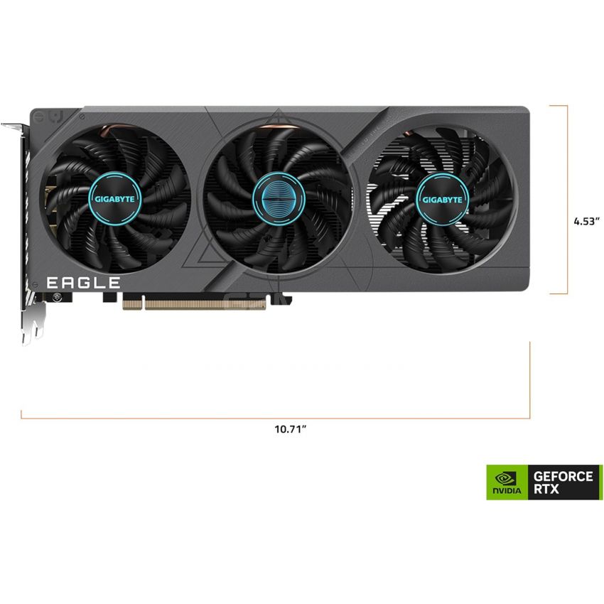GIGABYTE GeForce RTX 4060 Eagle OC 8G Graphics Card, 3X WINDFORCE Fans, 8GB 128-bit GDDR6, GV-N4060EAGLE OC-8GD Video Card
