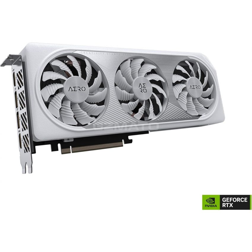 GIGABYTE GeForce RTX 4060 Ti AERO OC 16G Graphics Card, 3X WINDFORCE Fans, 16GB 128-bit GDDR6, GV-N406TAERO OC-16GD Video Card
