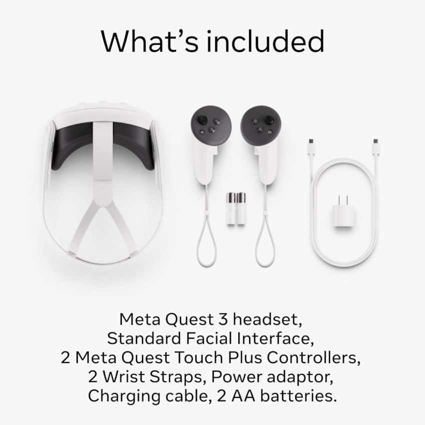 Meta Quest 3 VR Headset - 128GB