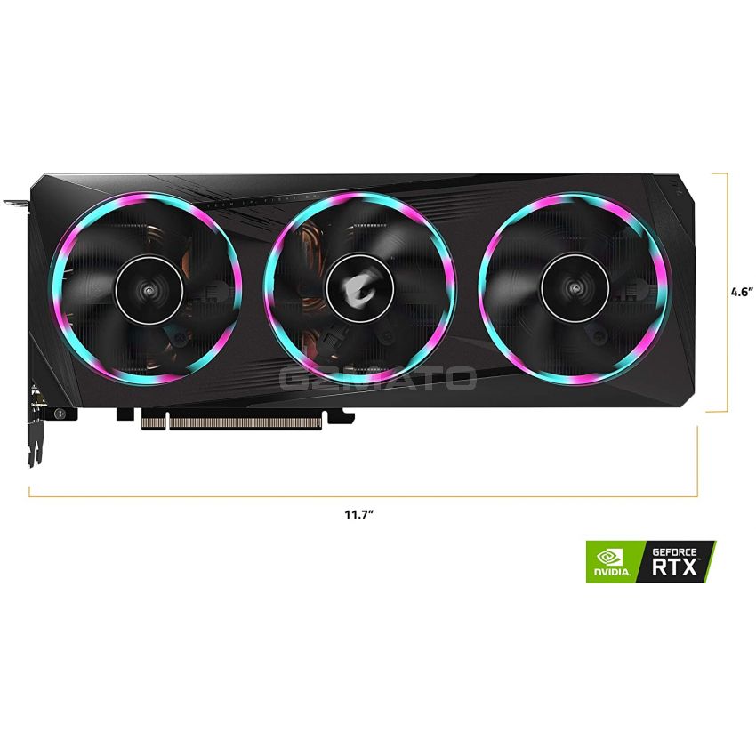 GIGABYTE AORUS GeForce RTX 3060 Elite 12G Graphics Card, 3X WINDFORCE Fans, 12GB 192-bit GDDR6, GV-N3060AORUS E-12GD Video Card