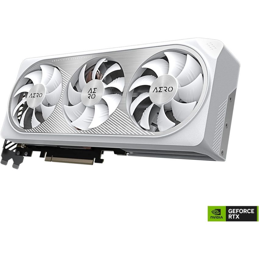 GIGABYTE GeForce RTX 4070 AERO OC 12G Graphics Card, 3X WINDFORCE Fans, 12GB 192-bit GDDR6X, GV-N4070AERO OC-12GD Video Card