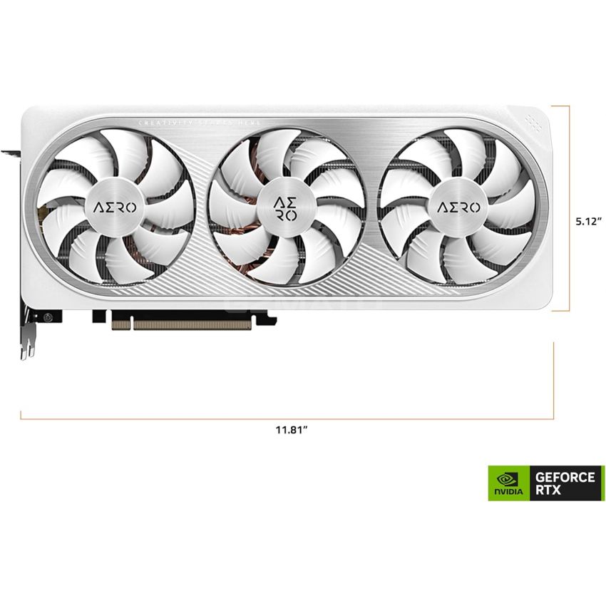 GIGABYTE GeForce RTX 4070 AERO OC 12G Graphics Card, 3X WINDFORCE Fans, 12GB 192-bit GDDR6X, GV-N4070AERO OC-12GD Video Card
