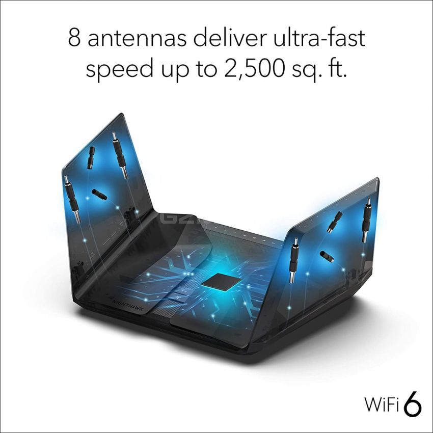 NETGEAR Nighthawk 12-Stream AX12 Wi-Fi 6 Router (RAX200) - AX11000 Tri-Band Wireless Speed (Up to 10.8 Gbps) | 2,500 Square Feet Coverage