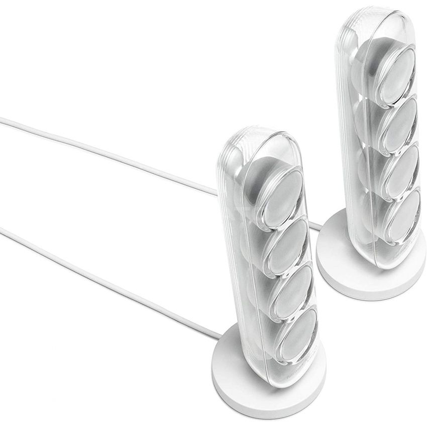 Harman Kardon SoundSticks 4-2.1 Bluetooth Speaker System with Deep Bass and Inspiring Industrial Design - White