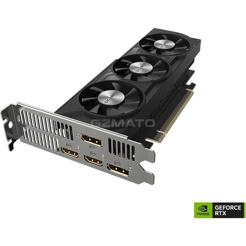 GIGABYTE GeForce RTX 4060 OC Low Profile 8G Graphics Card, 3X WINDFORCE Fans, 8GB 128-bit GDDR6, GV-N4060OC-8GL Video Card