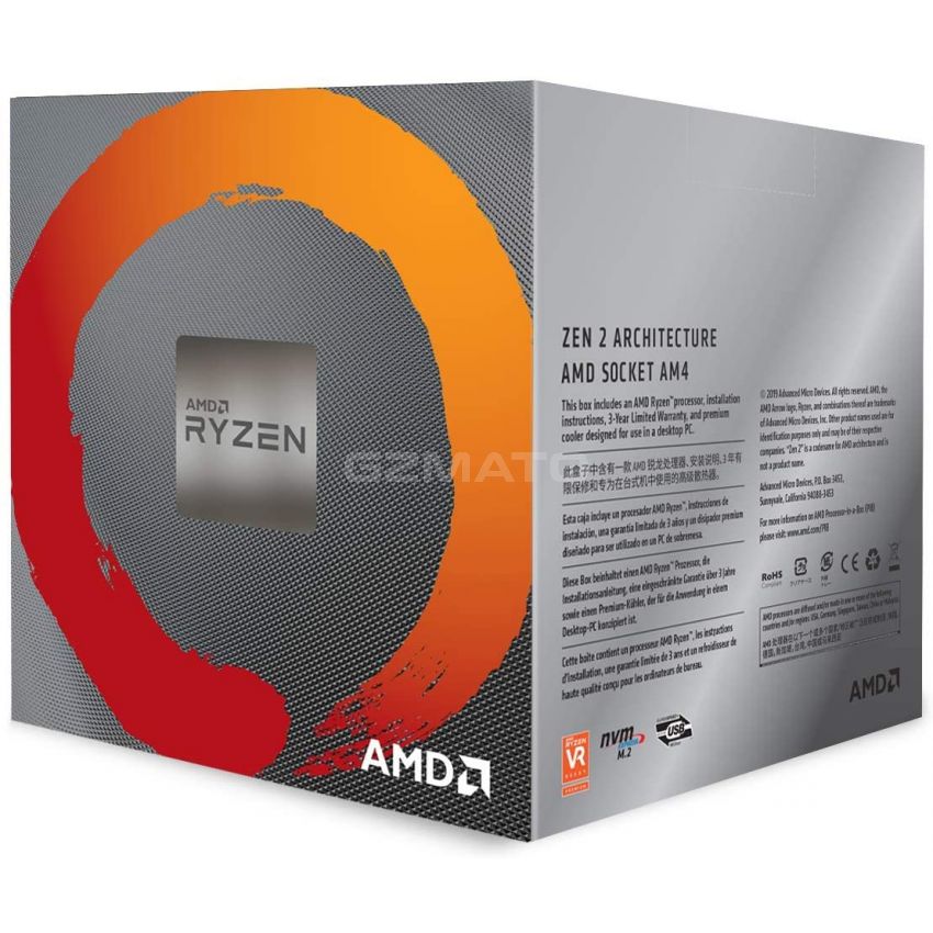 AMD Ryzen 7 3800X 3.9/4.5 GHz  8-Core, 16-Thread Unlocked Desktop Processor with Wraith Prism LED Cooler