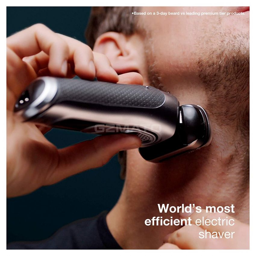 Braun Electric Razor for Men, Series 9 9390cc, Electric Foil Shaver, Precision Beard Trimmer, Rechargeable, Cordless, Wet & Dry Foil Shaver, Clean & Charge Station and Leather Travel Case
