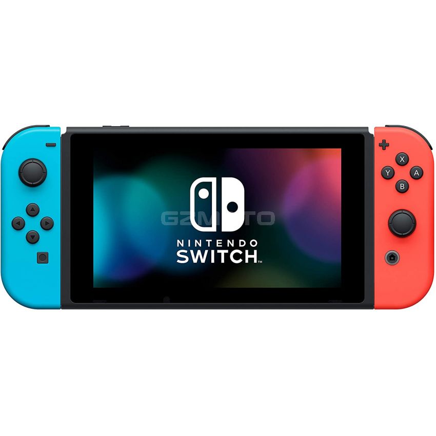 Nintendo Switch with Neon Blue and Neon Red Joy‑Con - HAC-001(-01) HK Version, English