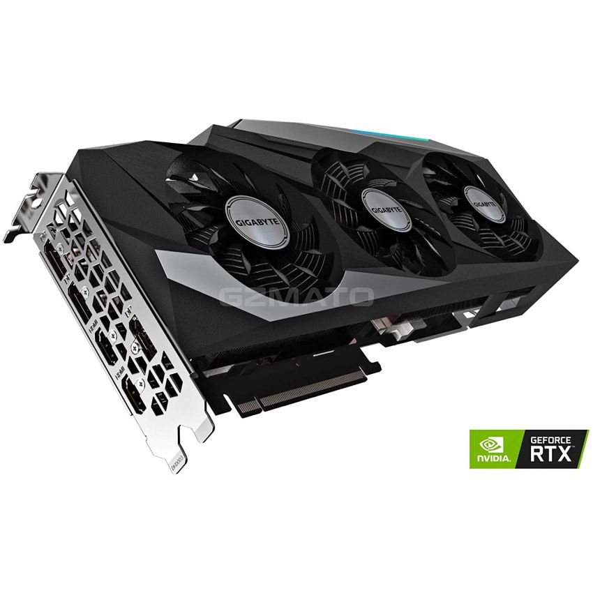 GIGABYTE GeForce RTX 3080 GAMING OC 10G, 3 ventiladores WINDFORCE, 10GB 320-bit GDDR6X, GV-N3080GAMING OC-10GD