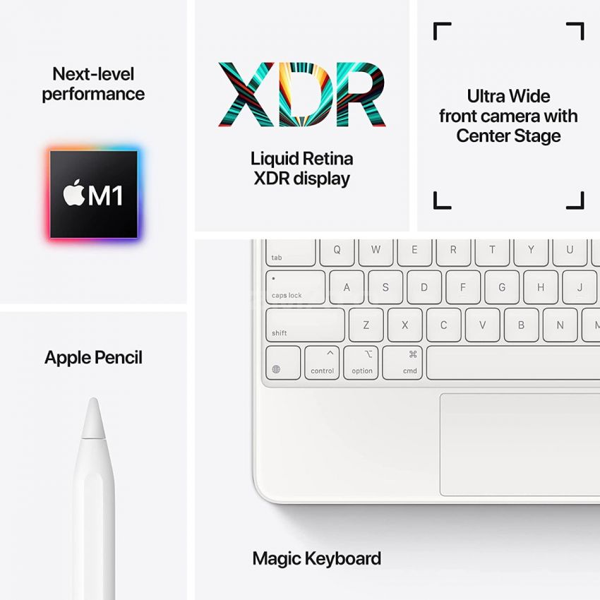 NEW Apple iPad Pro 12.9-inches Version M1-Chip 5G Factory Unlocked International Carrier Network
