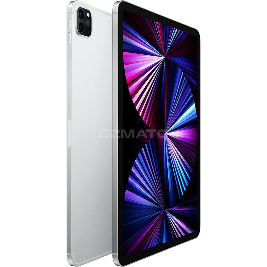 NEW 2021 Apple 11-inch iPad Pro Wi-Fi + Cellular 5G M1 Chip Stunning Liquid Retina display with ProMotion-Silver-2TB-Wi-Fi + Cellular