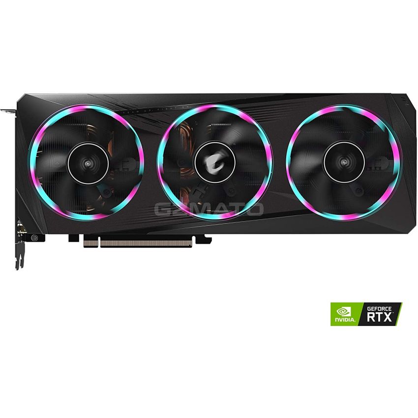 GIGABYTE AORUS GeForce RTX 3060 Elite 12G Graphics Card, 3X WINDFORCE Fans, 12GB 192-bit GDDR6, GV-N3060AORUS E-12GD Video Card