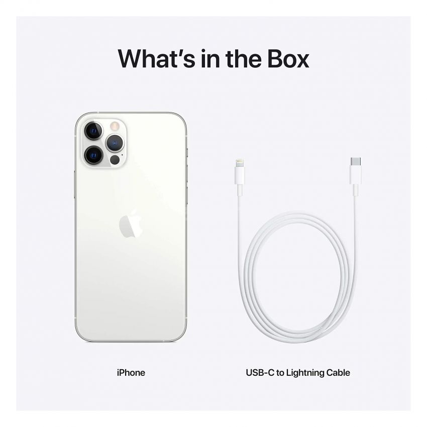 NEW Apple iPhone 12 Pro 6.1-Inches Factory Unlcoked, Global Carrier Network-Silver-CN-512GB