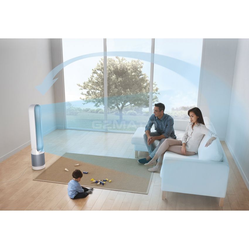 Dyson Pure Cool Link Tower WiFi-Enabled Air Purifier, TP03 Black/ Silver