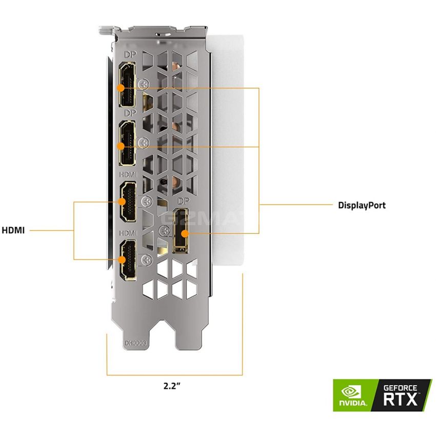 GIGABYTE GeForce RTX 3090 Vision OC 24G, 3 ventiladores WINDFORCE, 24GB 384-bit GDDR6X, GV-N3090VISION OC-24GD