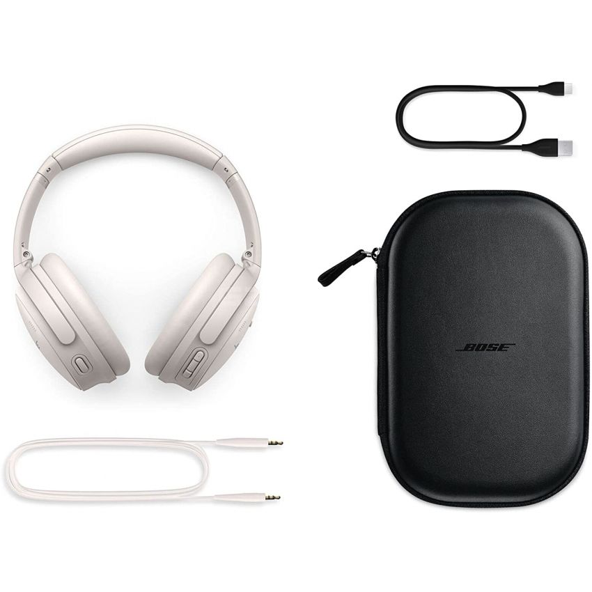 Bose QuietComfort 45 Bluetooth Wireless Noise Cancelling Headphones - White Smoke