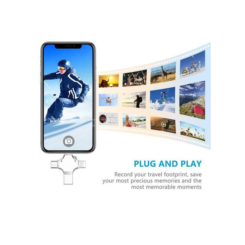 4 in 1 Smart USB Drive High Speed Data Transmission Portable for iOS Android Type C USB