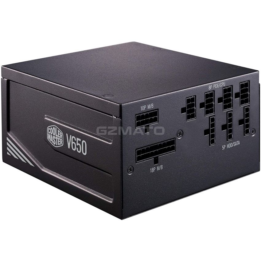 Cooler Master V650 Gold V2 Full Modular,650W, 80+ Gold Efficiency, Semi-fanless Operation, 16AWG PCIe high-Efficiency Cables
