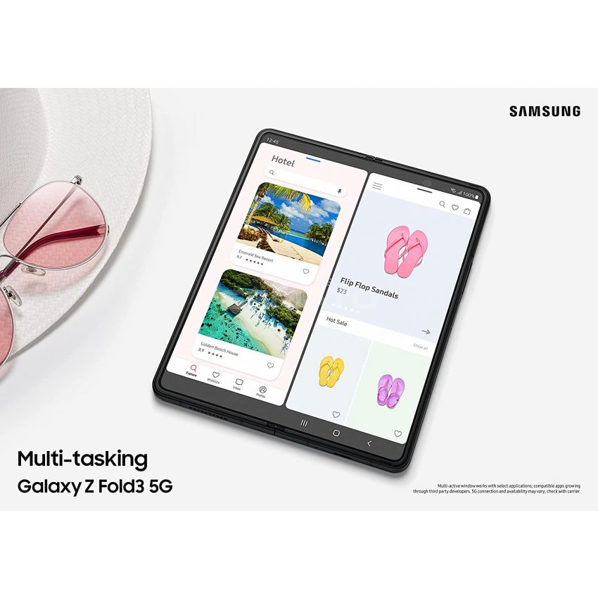 Samsung Galaxy Z Fold 3 512GB Factory Unlocked Android 5G Cell Phone Dual Sim Slot Smartphone Tablet 2-in-1 Foldable Dual Screen Under Display Camera - Phantom Green