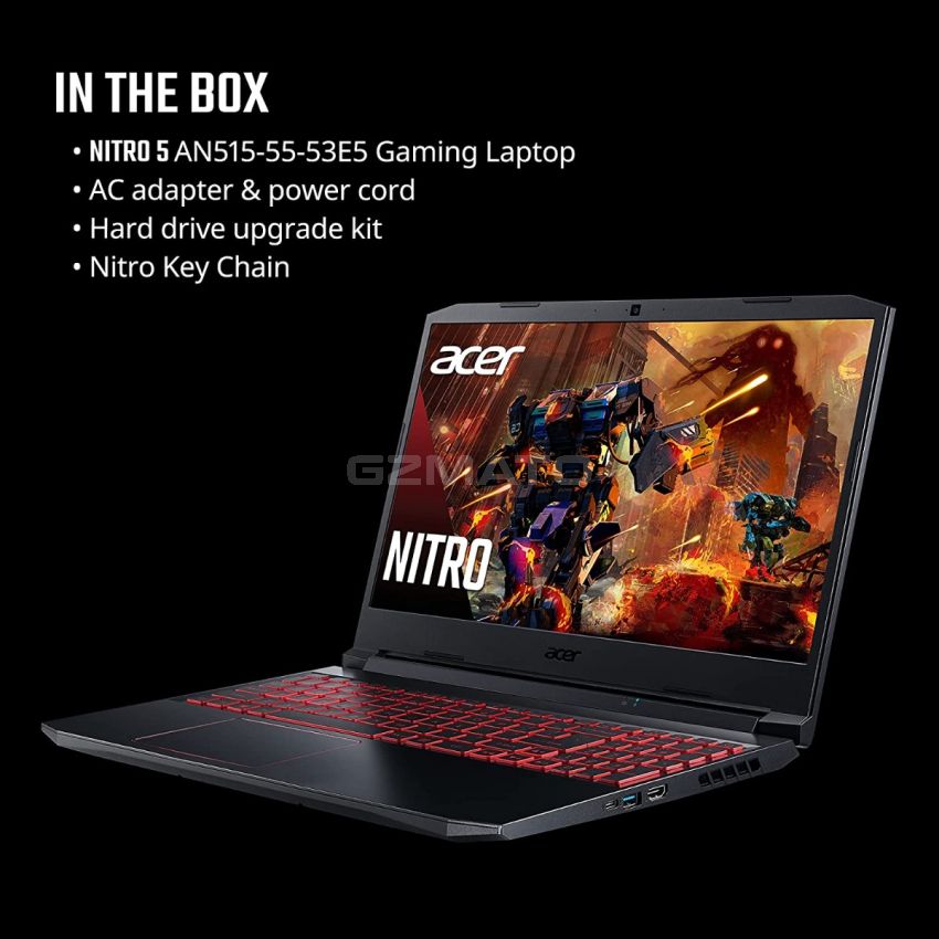 Acer Nitro 5 AN515-55-53E5 Gaming Laptop | Intel Core i5-10300H | NVIDIA GeForce RTX 3050 Laptop GPU | 15.6