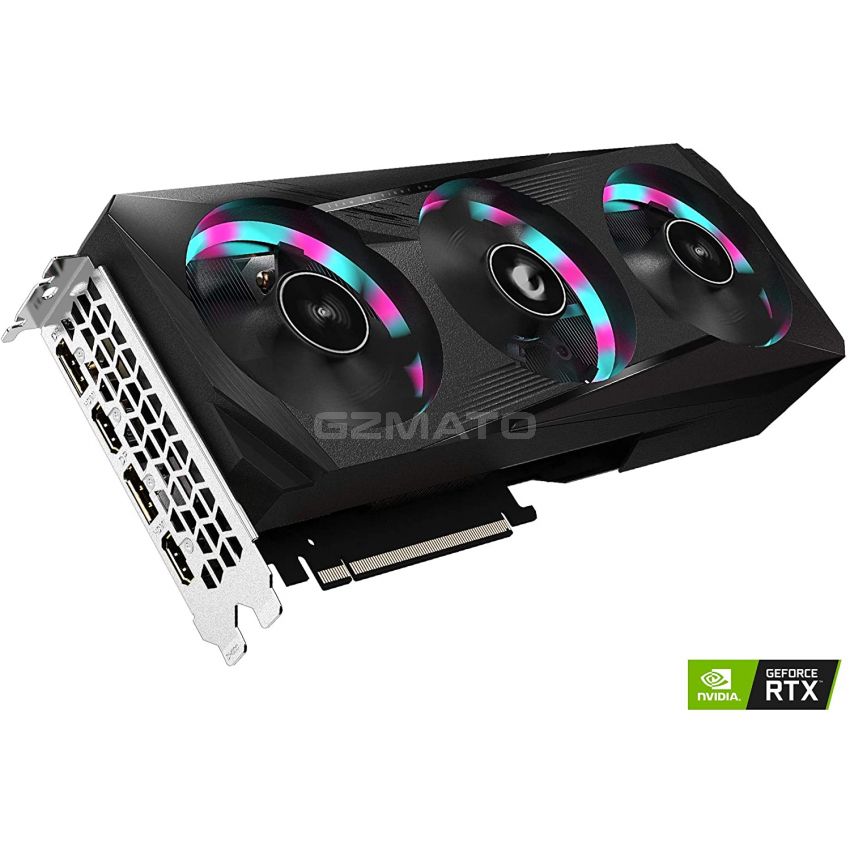 GIGABYTE AORUS GeForce RTX 3060 Elite 12G Graphics Card, 3X WINDFORCE Fans, 12GB 192-bit GDDR6, GV-N3060AORUS E-12GD Video Card