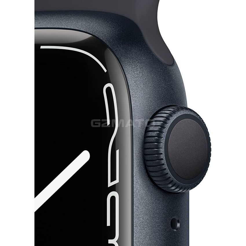 Apple Watch Series 7 Aluminum with Sport Band-Midnight-GPS + Cellular-45mm