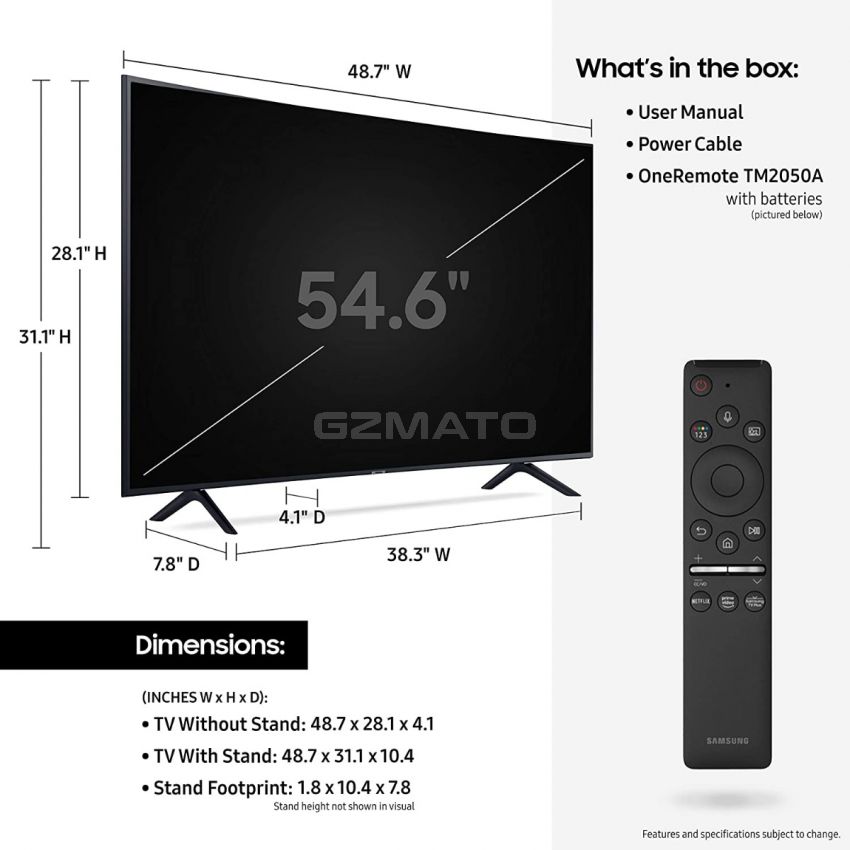 SAMSUNG 65-inch Class Curved UHD TU-8300 Series - 4K UHD HDR Smart TV