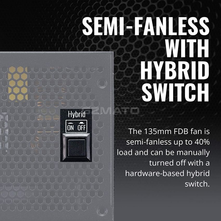 Cooler Master V850 Gold V2 Full Modular,850W, 80+ Gold Efficiency, Semi-fanless Operation, 16AWG PCIe high-Efficiency Cables