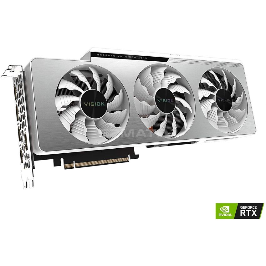 GIGABYTE GeForce RTX 3090 Vision OC 24G, 3 ventiladores WINDFORCE, 24GB 384-bit GDDR6X, GV-N3090VISION OC-24GD