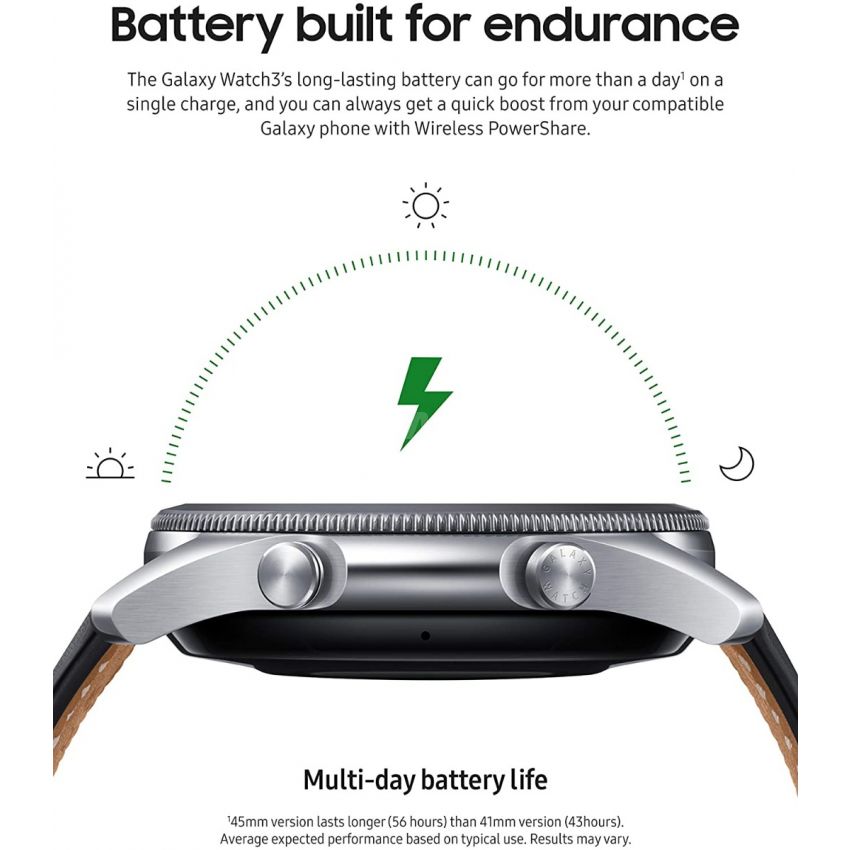 SAMSUNG Galaxy Watch 3 (41mm, GPS, Bluetooth) Smart Watch with Advanced Health Monitoring, Fitness Tracking, and Long Lasting Battery - Mystic Bronze (HK Version)