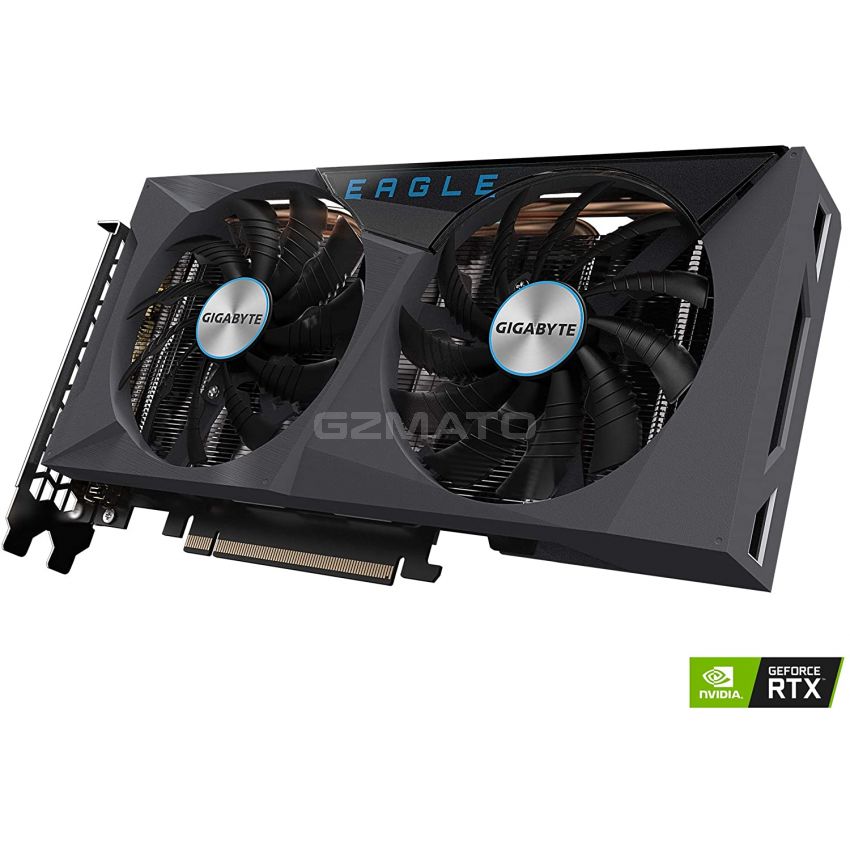 GIGABYTE GeForce RTX 3060 Eagle OC 12G Graphics Card, 2X WINDFORCE Fans, 12GB 192-bit GDDR6, GV-N3060EAGLE OC-12GD Video Card