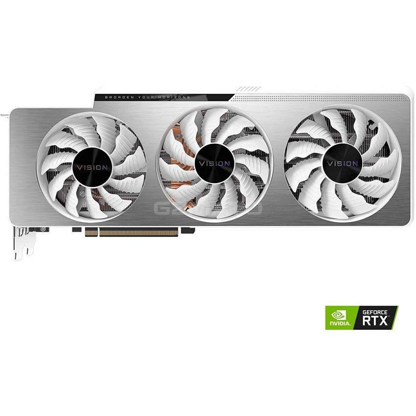 GIGABYTE GeForce RTX 3090 Vision OC 24G, 3 ventiladores WINDFORCE, 24GB 384-bit GDDR6X, GV-N3090VISION OC-24GD