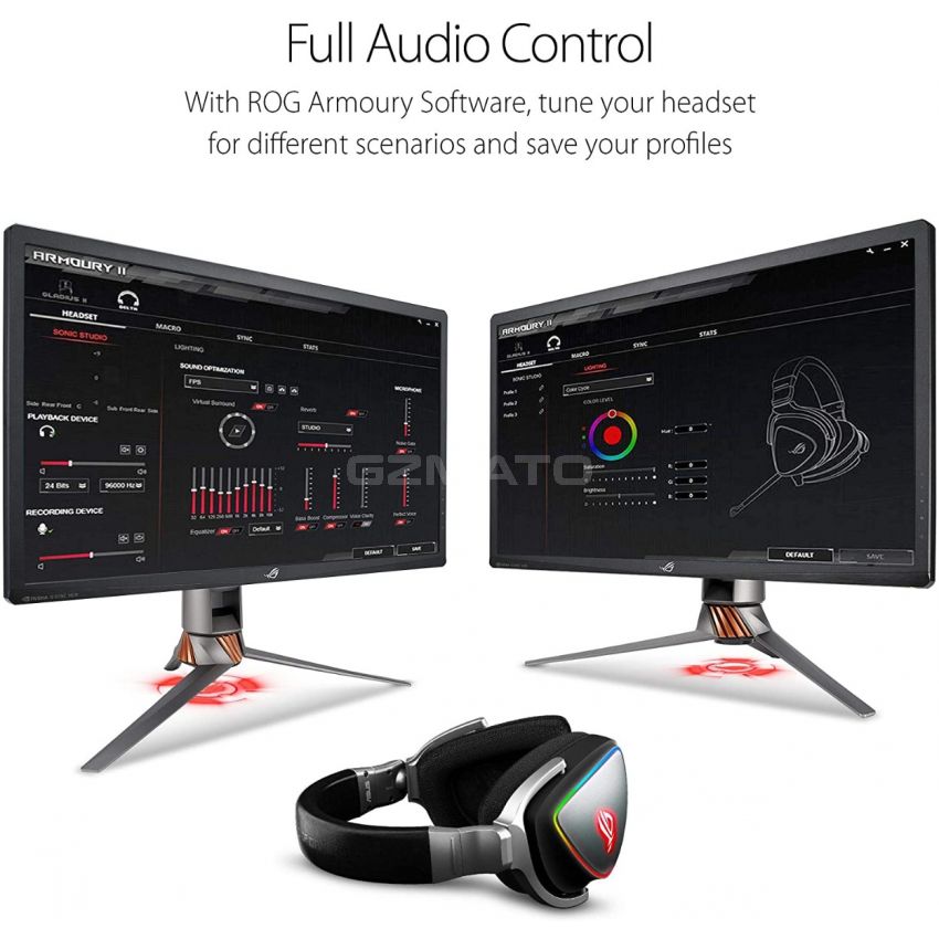 ASUS Gaming Headset ROG DELTA | Headset with Mic and Hi-Res ESS Quad-DAC | Compatible Gaming Headphones for PC, Mac, PS4, Xbox One | Aura Sync RGB Lighting