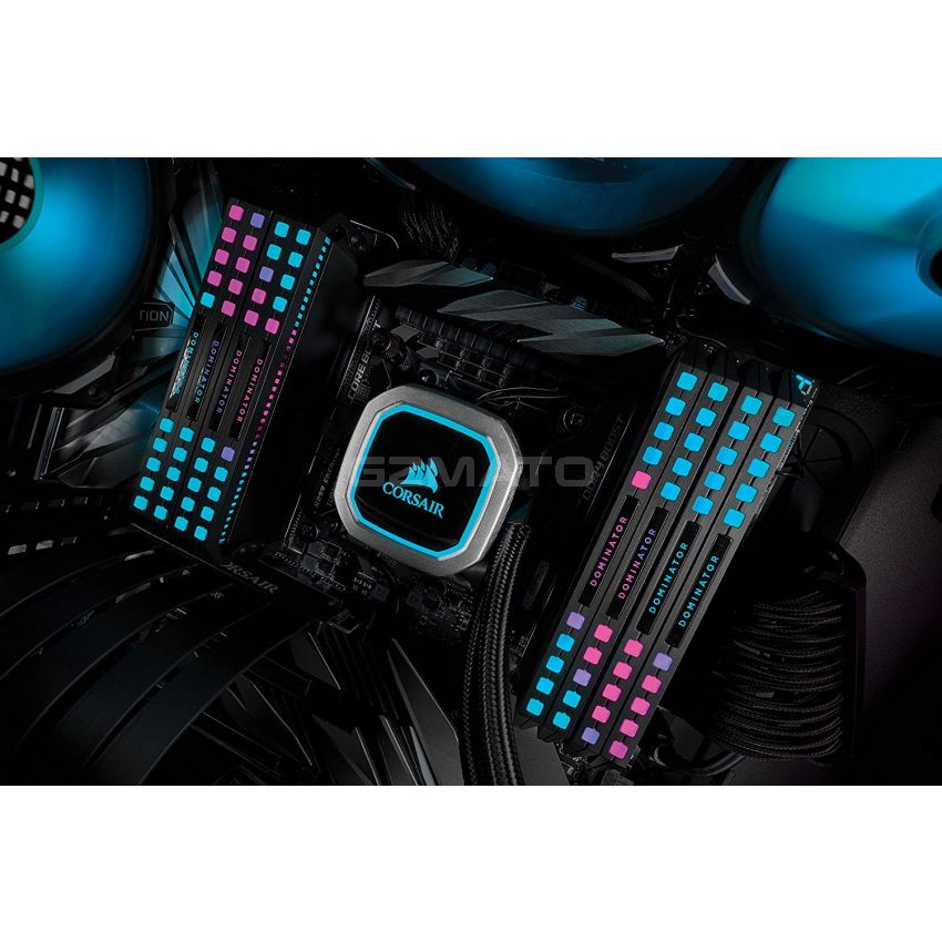 Corsair Dominator Platinum RGB 32GB (4x8GB) DDR4 3200 (PC4-25600) C16 1.35V Desktop Memory