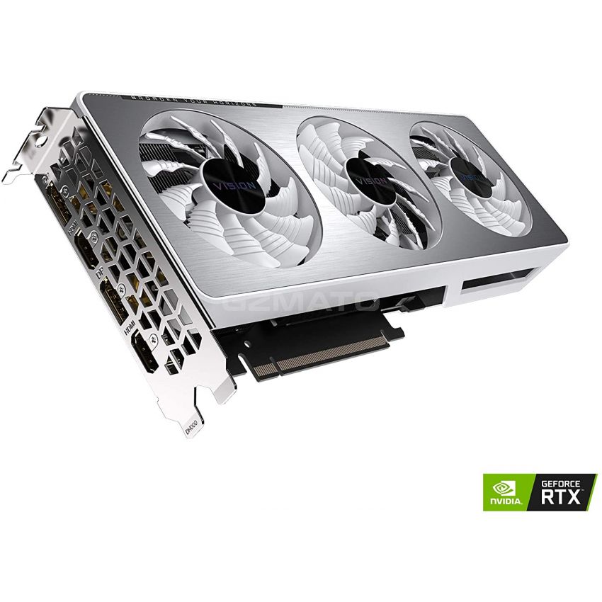 GIGABYTE GeForce RTX 3060 Vision OC 12G Graphics Card, 3X WINDFORCE Fans, 12GB 192-bit GDDR6, GV-N3060VISION OC-12GD Video Card