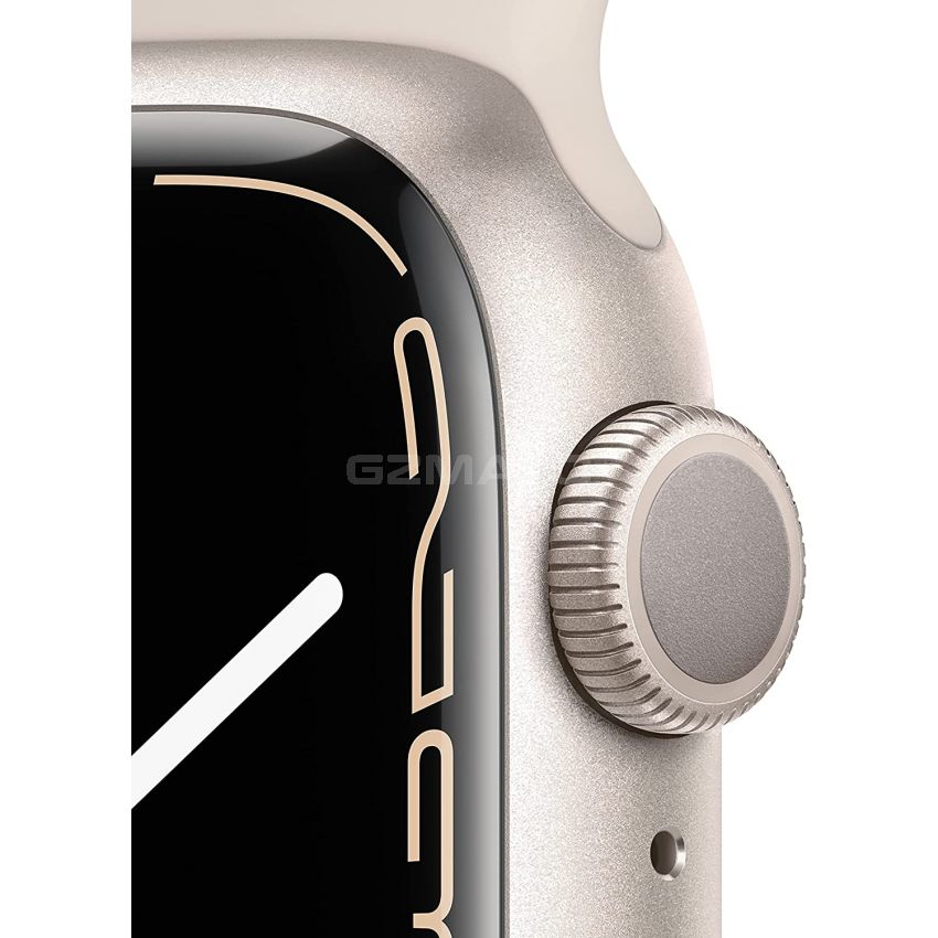 Apple Watch Series 7 Aluminum with Sport Band-Starlight-GPS + Cellular-41mm