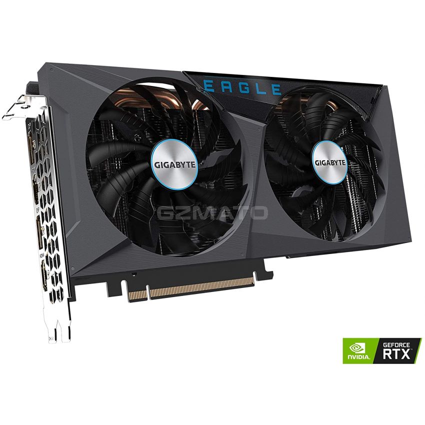 GIGABYTE GeForce RTX 3060 Eagle OC 12G Graphics Card, 2X WINDFORCE Fans, 12GB 192-bit GDDR6, GV-N3060EAGLE OC-12GD Video Card