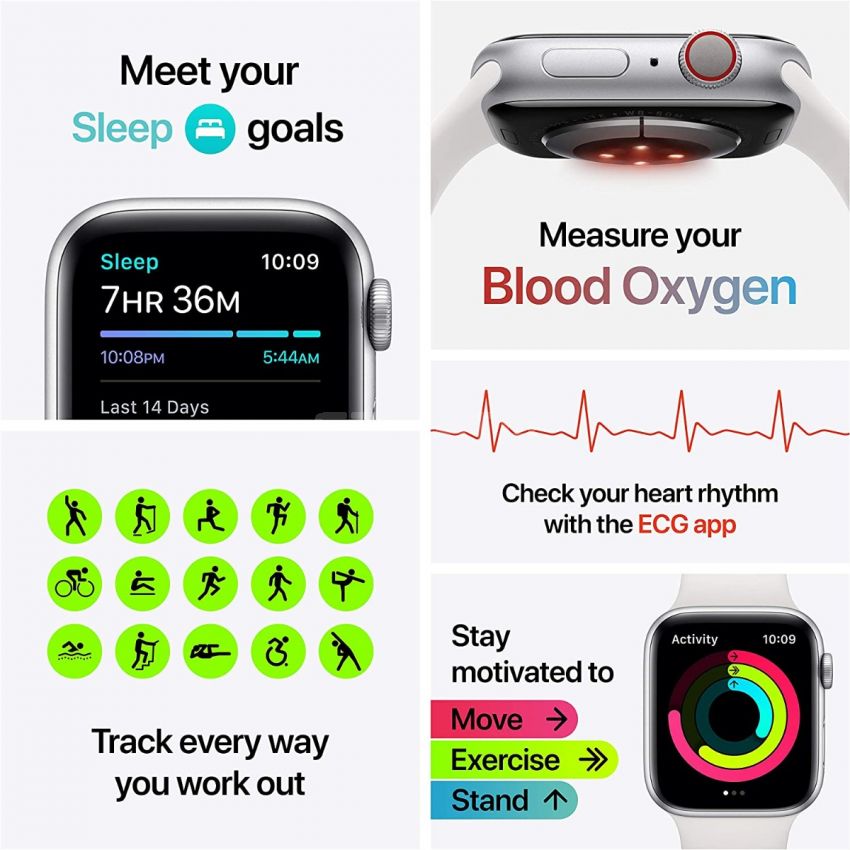 Apple Watch Series 6 GPS + Cellular, 44mm