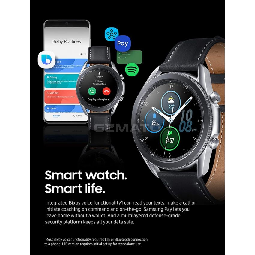 SAMSUNG Galaxy Watch 3 (41mm, GPS, Bluetooth) Smart Watch with Advanced Health Monitoring, Fitness Tracking, and Long Lasting Battery - Mystic Bronze (HK Version)