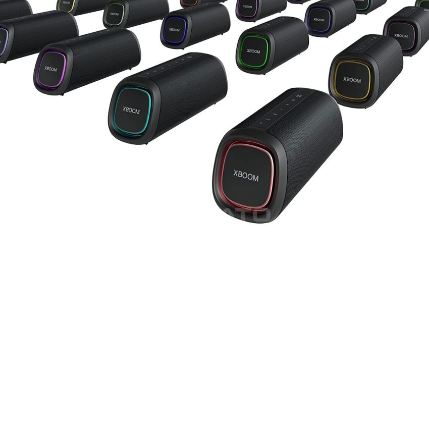 LG XBOOM Go Portable Bluetooth Speaker XG7QBK - LED Lighting and up to 24-Hour Battery, Black