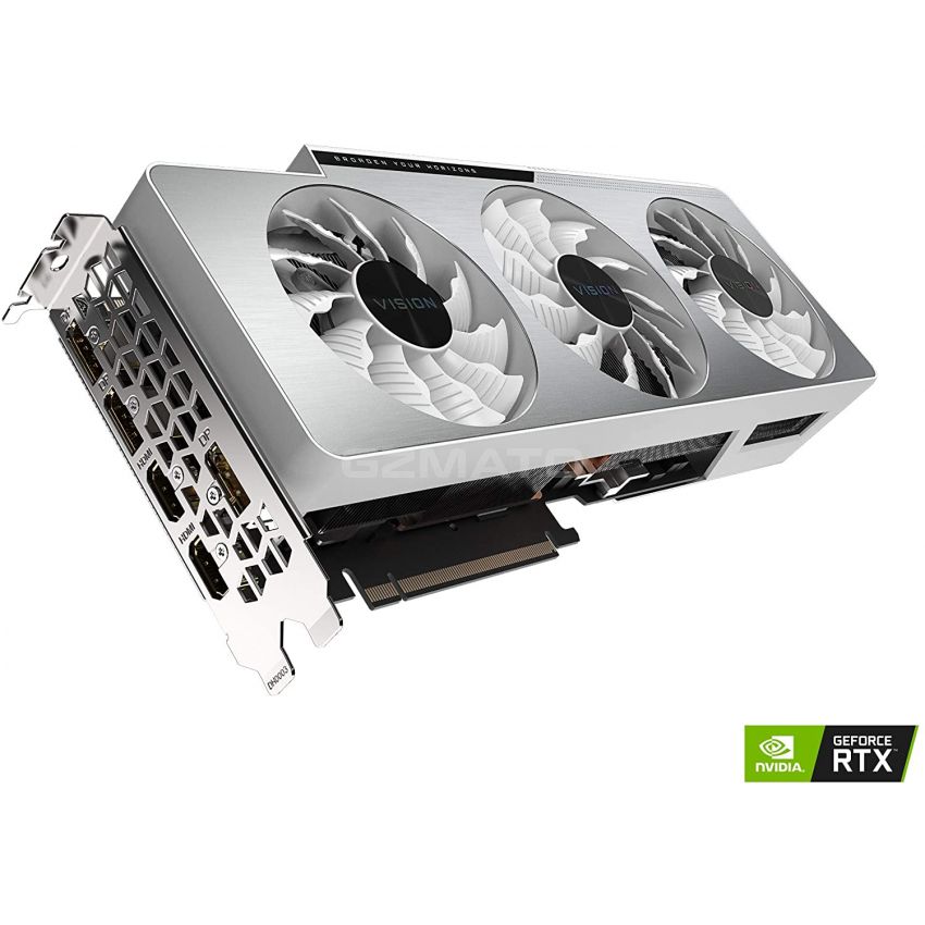 GIGABYTE GeForce RTX 3090 Vision OC 24G, 3 ventiladores WINDFORCE, 24GB 384-bit GDDR6X, GV-N3090VISION OC-24GD