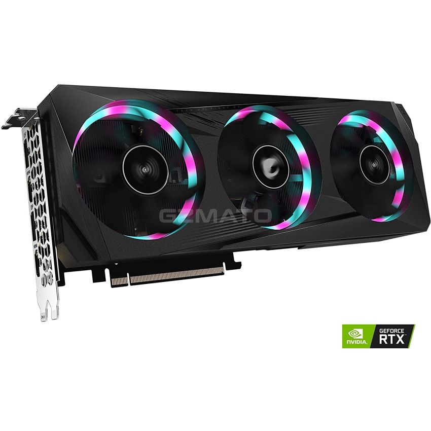 GIGABYTE AORUS GeForce RTX 3060 Elite 12G Graphics Card, 3X WINDFORCE Fans, 12GB 192-bit GDDR6, GV-N3060AORUS E-12GD Video Card