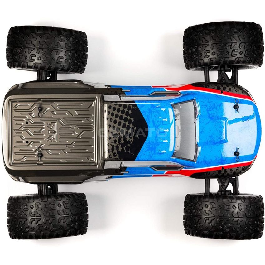 ARRMA RC Monster Truck: 1/10 Granite Voltage MEGA 2WD SRS RTR with 2.4GHz Radio | 1800mAh 6C NiMH Battery | Charger | 1:10 Scale (Blue/Black), ARA102727T2