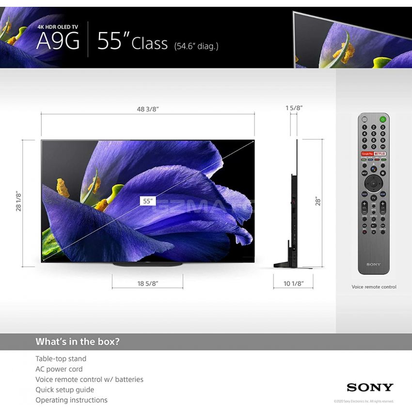 Sony XBR-55A9G 55-inch TV: MASTER Series BRAVIA OLED 4K Ultra HDR Smart TV